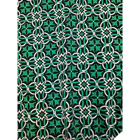 J.CREW Lattice Green & Blue Strapless Medallion Ruched One Piece Swimsuit Size 8 - Picture 4 of 6